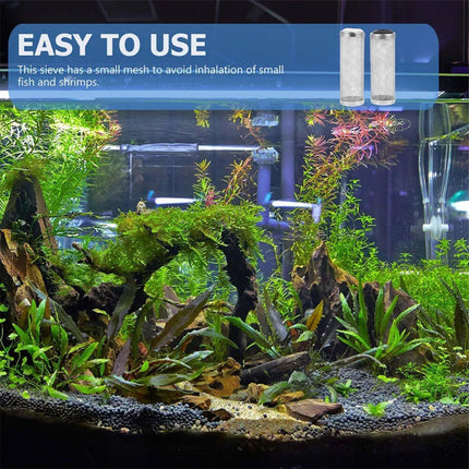 4x Stainless Steel Shrimp Filter Guard Aquarium Intake Protector Fish Safe Mesh