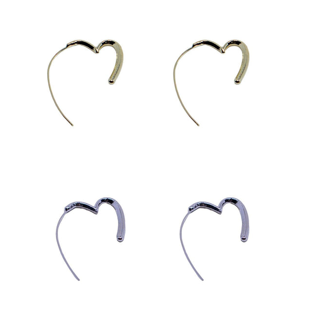 Simple Heart Earrings Elegant Design Minimalist Jewellery for Women Gifts