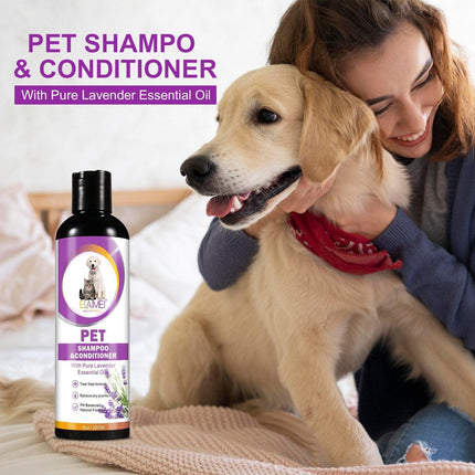 2in1 Pet Shampoo Conditioner for Dog Cat Tearless Grooming Soothing Clean Shower - Aimall