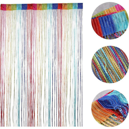 Tassel Decoration Fly Screen Panel Room Door Curtain Divider Window Bead String