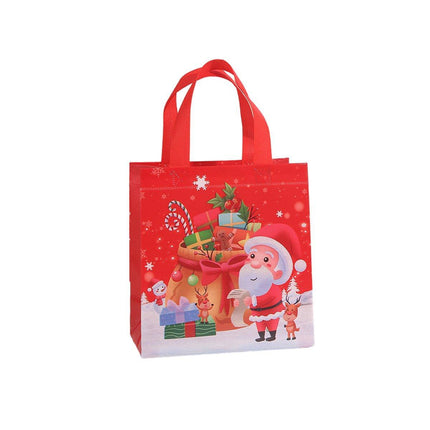 25pcs Christmas Non-Woven Shopping Tote Bags Printed Colour Party Gift Bags