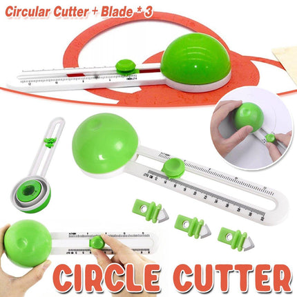 Circle Cutter Round Paper Cutting Tool DIY Scrapbook Ruler Knife Handmade Card