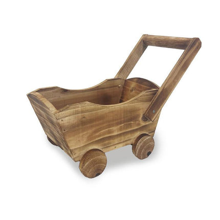 Cartoon Flower Pot Wooden Pot for Plants Cute Car Shape Decorative Planter Pot