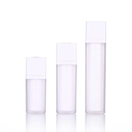 5Pcs Leak-Proof Travel Bottles Transparent Rotary Vacuum Press Lotion Container
