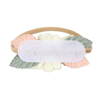 3X Baby Girl Cute Nylon Headband Flower Headwrap Elastic Turban Bows for Newborn