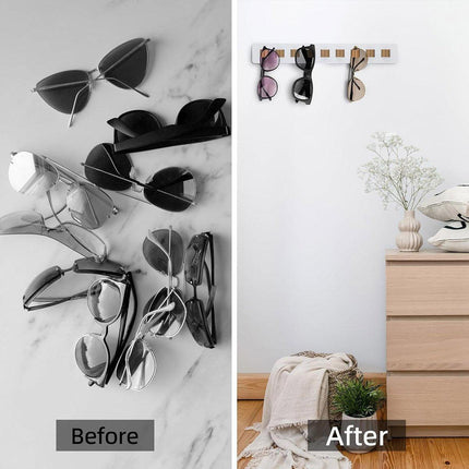Wall Mount Glasses Storage Rack for Sunglasses Organizer Home Display Rack