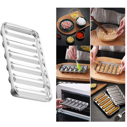 2PCS Stainless Steel Sausage Molds DIY Meat Ham Maker for Baby Food Tool