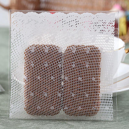 Clear Dots Self Adhesive Cookie Gift DIY Bag Plastic Candy Package Bags Lace - Aimall