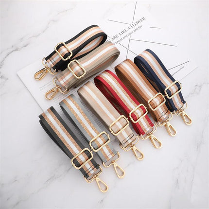 New Crossbody Bag Handbag Belt Satchel Wide Adjustable Canvas Shoulder Strap - Aimall