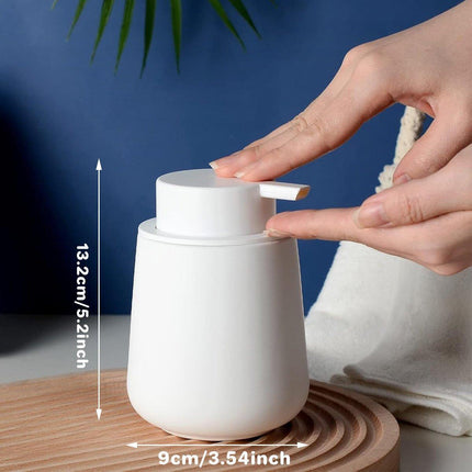400ML Ceramic Stoneware Soap Dispenser Modern Design Lotion Pump Manual Bathroom