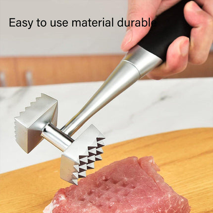 Stainless Steel Meat Tenderizer Hammer Kitchen Tool for Cooking and BBQ Use
