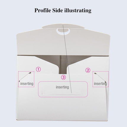30PCS White Portable Cake Boxes Display Window Packing Case Party with Handle Birthday - Aimall