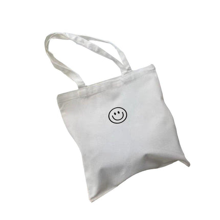 Canvas Shoulder Bag for Women Student Fashion All in One Shopping Tote Handbag