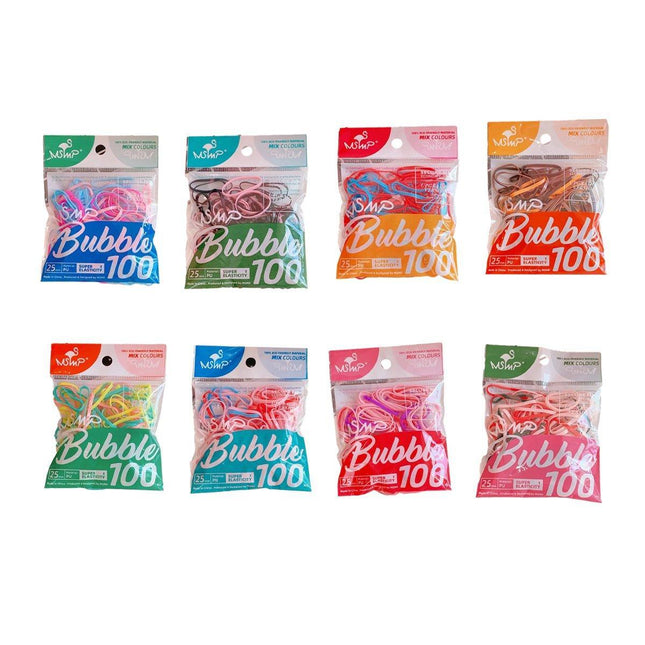 100PCS Elastic Rubber Hair Ties Hair Bands for Women and Girls