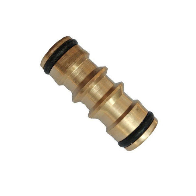 Garden Hose Connector Brass Copper Adapter Joiner 2 Way Fitting Male 48x15x9mm - Aimall