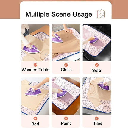 Home Travel Insulated Ironing Mat Non Slip Soft Folding Ironing Board Pad