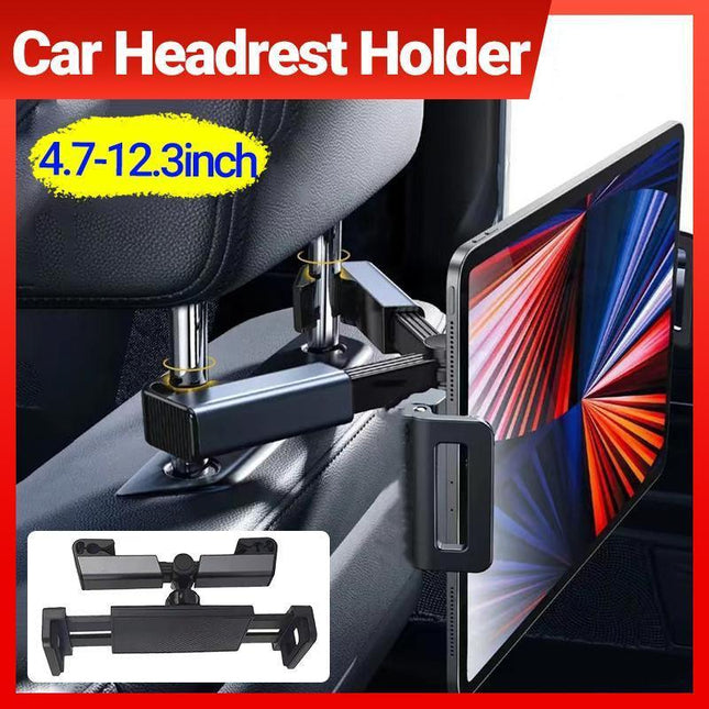 360° Mount Car Headrest Holder Seat Back Phone Tablet Universal for Apple iPad - Aimall