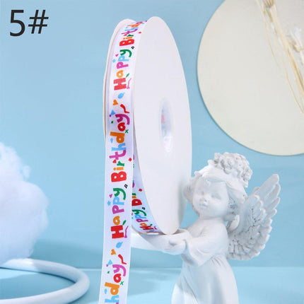 Happy Birthday Ribbon 2CM x 100Yard DIY Party Cake Decoration Gift Wrapping