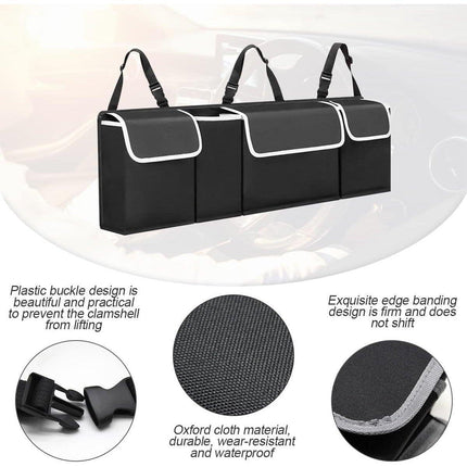 Car Trunk Seatback Storage Bag Multifunctional Organizer for Vehicle Accessories