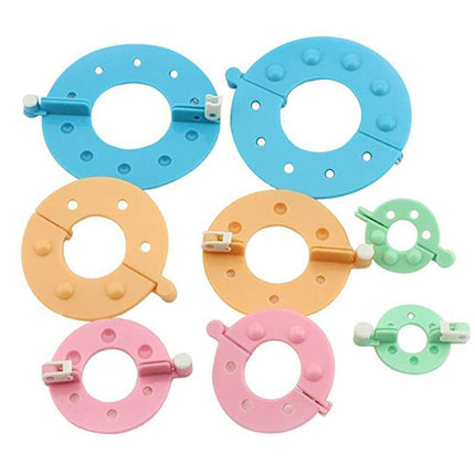 8Pcs Pompom Maker Kit 3.5/5.5/7/9Cm 4 Sizes Knitting L-Oom Diy Pom Pom Maker Au - Aimall