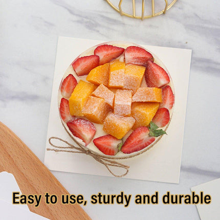 20pcs Square Paper Cake Base Mats for Birthday Wedding Party Dessert Display