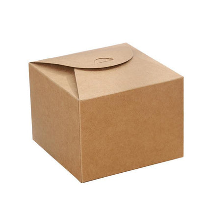 100x Kraft Paper  Party Wedding Favour  Bomboniere Candy Boxes 9*9 12*12cm Aimall