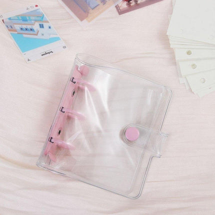 5pcs Flipbook Mini Transparent Case Handbook Notebook Protective Storage Case
