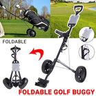 Foldable Aluminum Golf Push Pull Trolley Cart Lightweight Buggy for Easy Transport
