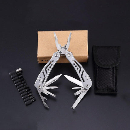 Outdoor Camping Multifunctional Folding Pliers Knife Tool Survival Gear Kit