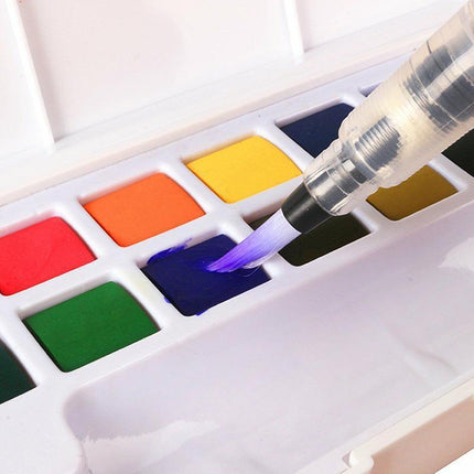 6x Artist Ink Water Brush Pen Set For Watercolor Calligraphy Painting Drawing - Aimall
