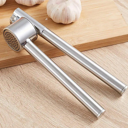 Stainless Steel Garlic Press Peeler Zinc Alloy Kitchen Tool Garlic Crusher
