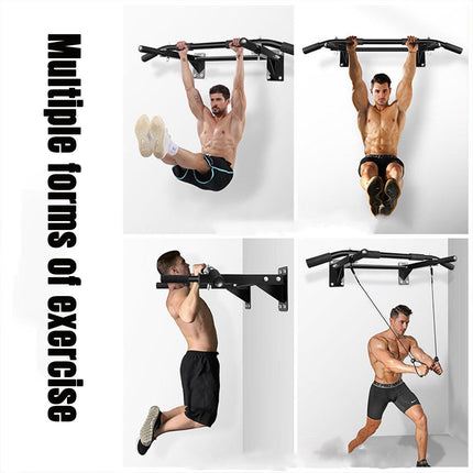Wall Mounted Pull Chin Up Bar Home Gym Training Workout Dip Bar Exercise Fitness