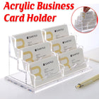 Acrylic Business Card Holder Multi Layer Organizer Desk Display Stand Office