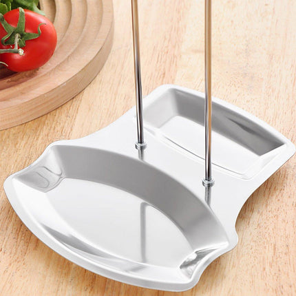 Removable Stainless Steel Pot Lid Spoon Rack Kitchen Draining Storage Holder