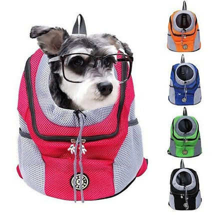 S Size Puppy Travel Mesh Pet Dog Carrier Backpack Front Travel Portable Shoulder Bag - Aimall