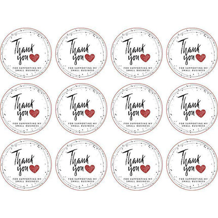 UP TO 80PCS Stickers Labels Thank You Stickers Gift Wrapping Craft Scrapbook DIY - Aimall