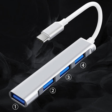 USB C HUB 3.0 Type C 4-Port Multi-Splitter OTG Adapter for PC Android Laptop Mac - Aimall