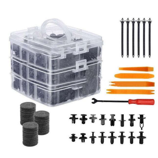 731X Car Trim Body Clips Kit Rivets Retainer Auto Panel Bumper Plastic Fastener - Aimall