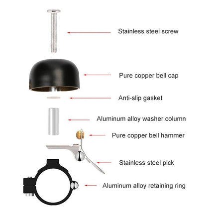 Mini Bicycle Bells Cycling Equipment for Mountain Bike and Road Bike Riders