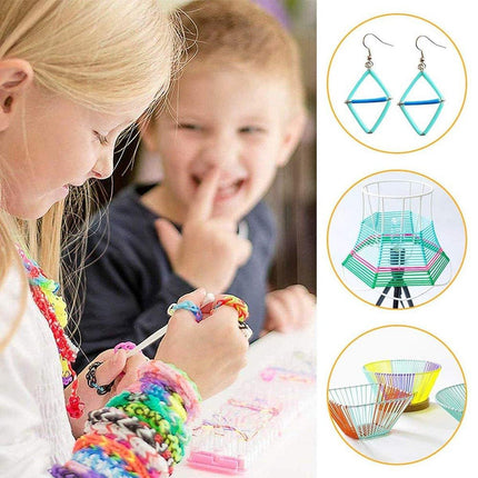 200pcs Colourful 1M PVC Braided Rope DIY Craft Cord for Bracelet Making Supplies