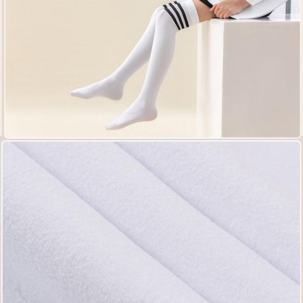 Children's Mid-high Socks Over The Knee Long Tube Football Socks Cotton Socks - Aimall
