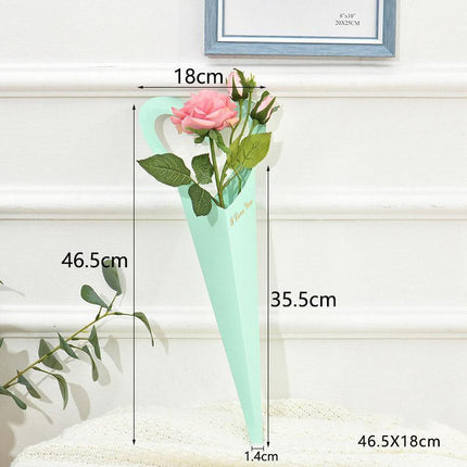50pcs Heart Shaped Flower Box Creative Gift Bouquet Packaging Fresh Flower Box