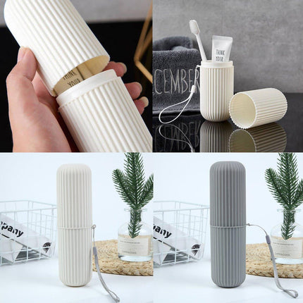 Travel Toothbrush and Toothpaste Holder Portable Bathroom Storage Box Case Cover