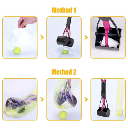 Long Handle Pet Waste Picker Durable Dog Poop Picker Easy Use Waste Removal Tool