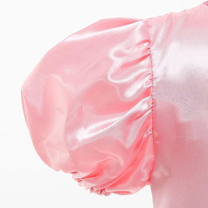 Little Princess Peach Costume Cosplay Marios Brother Princess Fancy Dress Crown AU