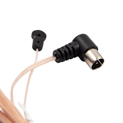 2m F-Type FM Antenna 75 Ohm Male Plug For Home Radio Stereo Signal Receiver Use