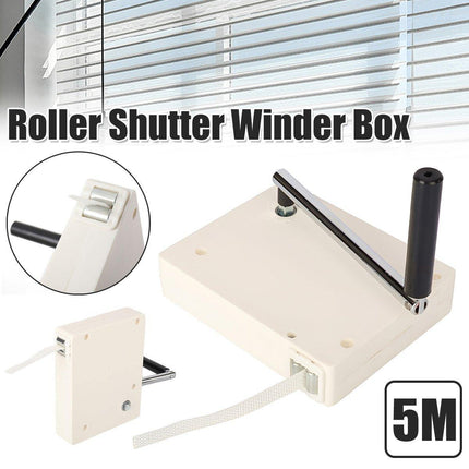 Roller Door Window Belt Box Hand Pull Tray with 5m Nylon Webbed Winding Kit