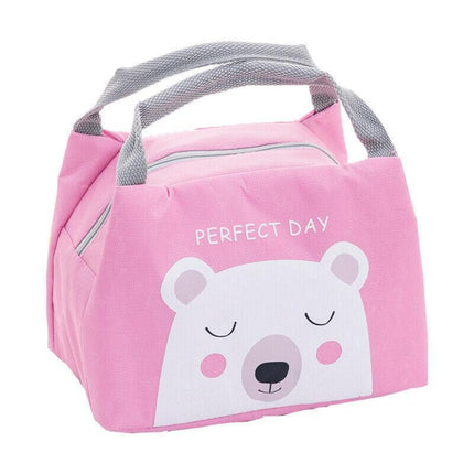 Portable Insulated Thermal Cooler Lunch Box Carry Tote Picnic Case Storage Bag 21x17x15cm - Aimall