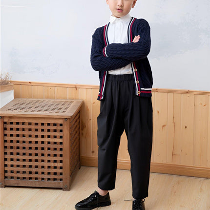 Kids Warm Cardigan Unisex Cozy Knitwear Sweater Boys Girls Fashion Knit - Aimall