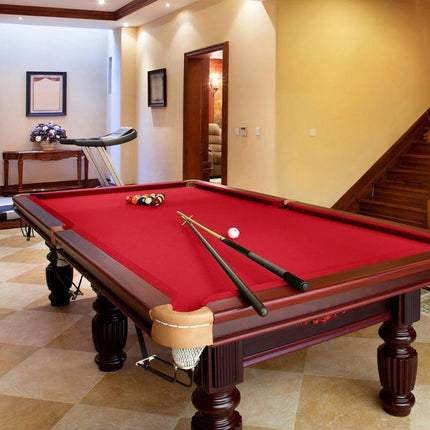 7Pcs Worsted Billiard Snooker Pool Table Cover Cloth W/ Felt Strip Heavy Duty 7FT - Aimall